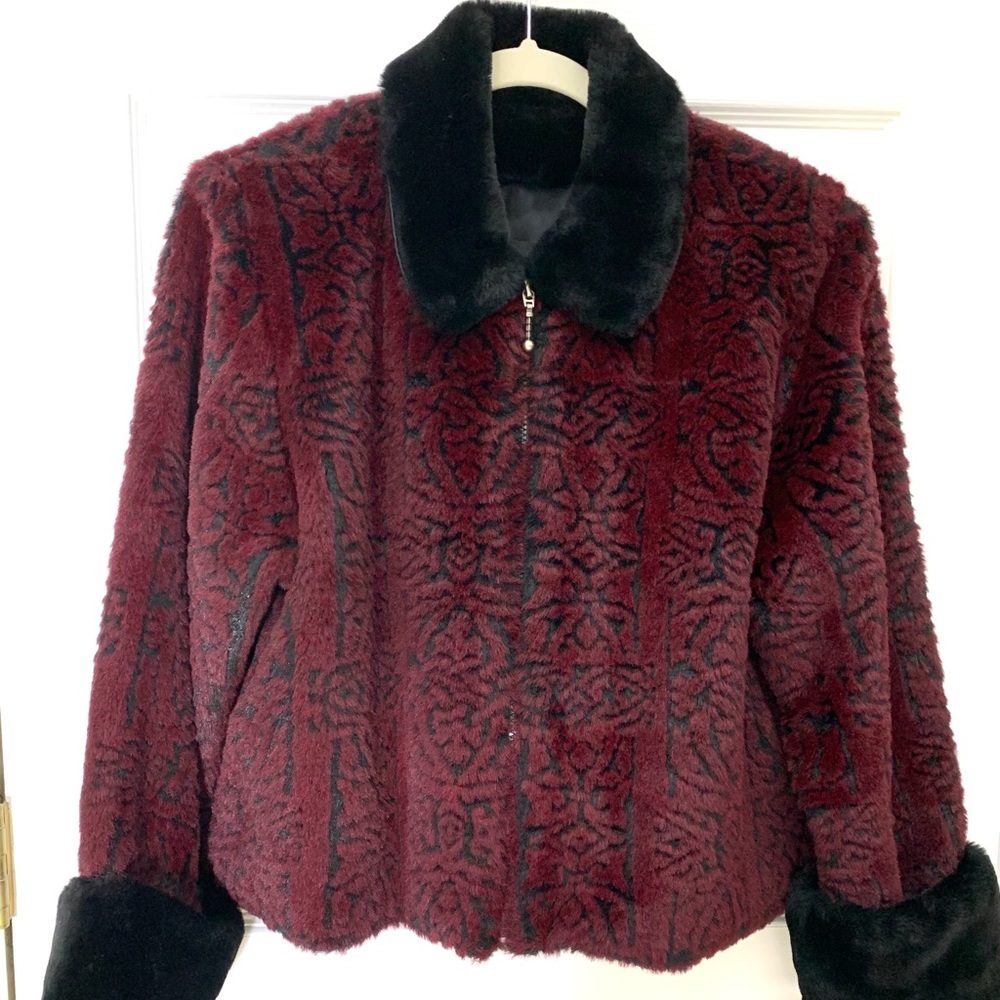 Not Fur Real cropped fur jacket…..EUC!!
